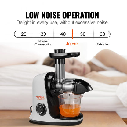 JS3001 - Quiet Slow Masticating Juicer for Maximum Nutrient Extraction