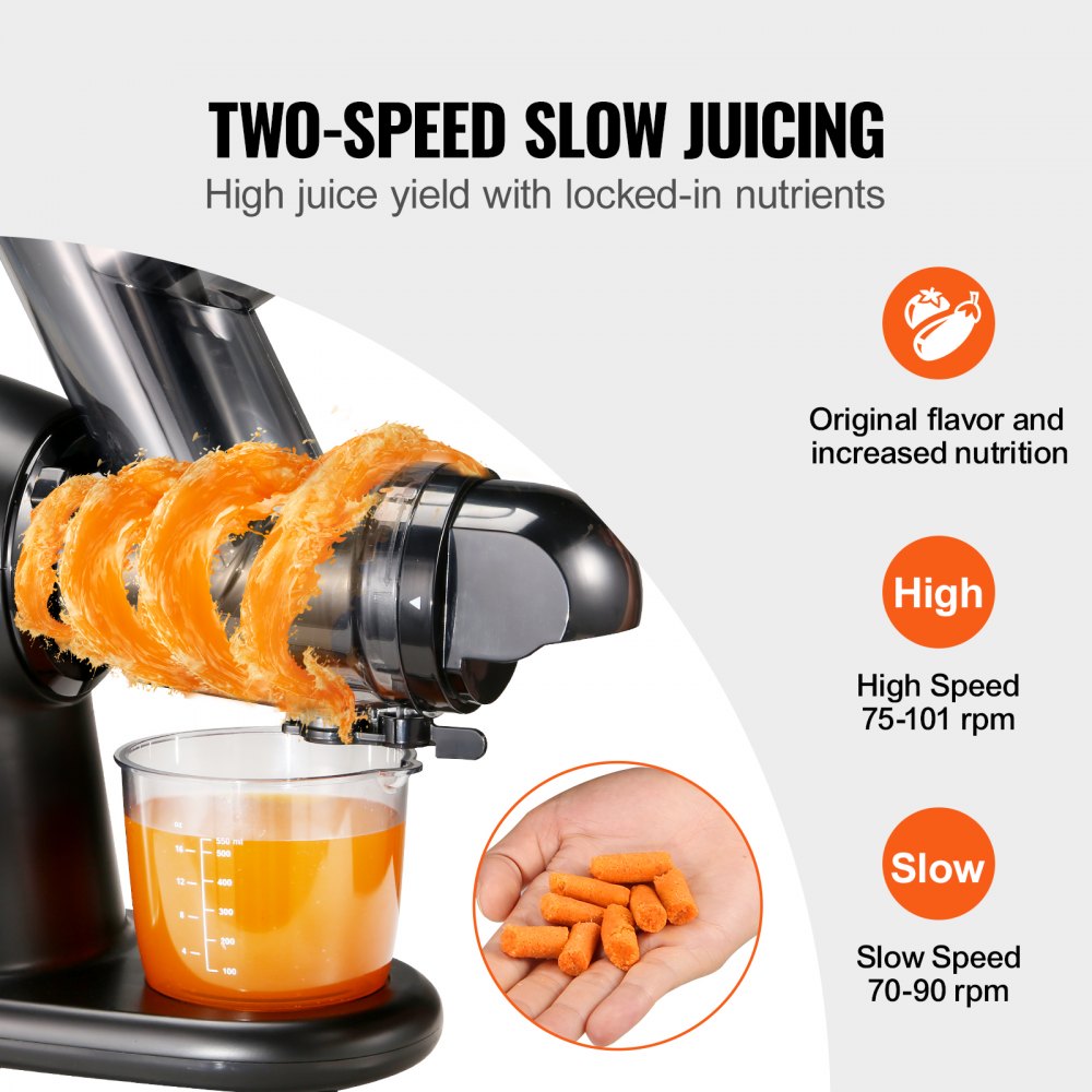 JS3101 - VEVOR Quiet Cold Press Juicer, Nutrient-Rich and Easy to Clean