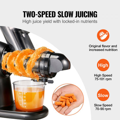 JS3101 - VEVOR Quiet Cold Press Juicer, Nutrient-Rich and Easy to Clean