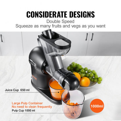 JS3101 - VEVOR Quiet Cold Press Juicer, Nutrient-Rich and Easy to Clean
