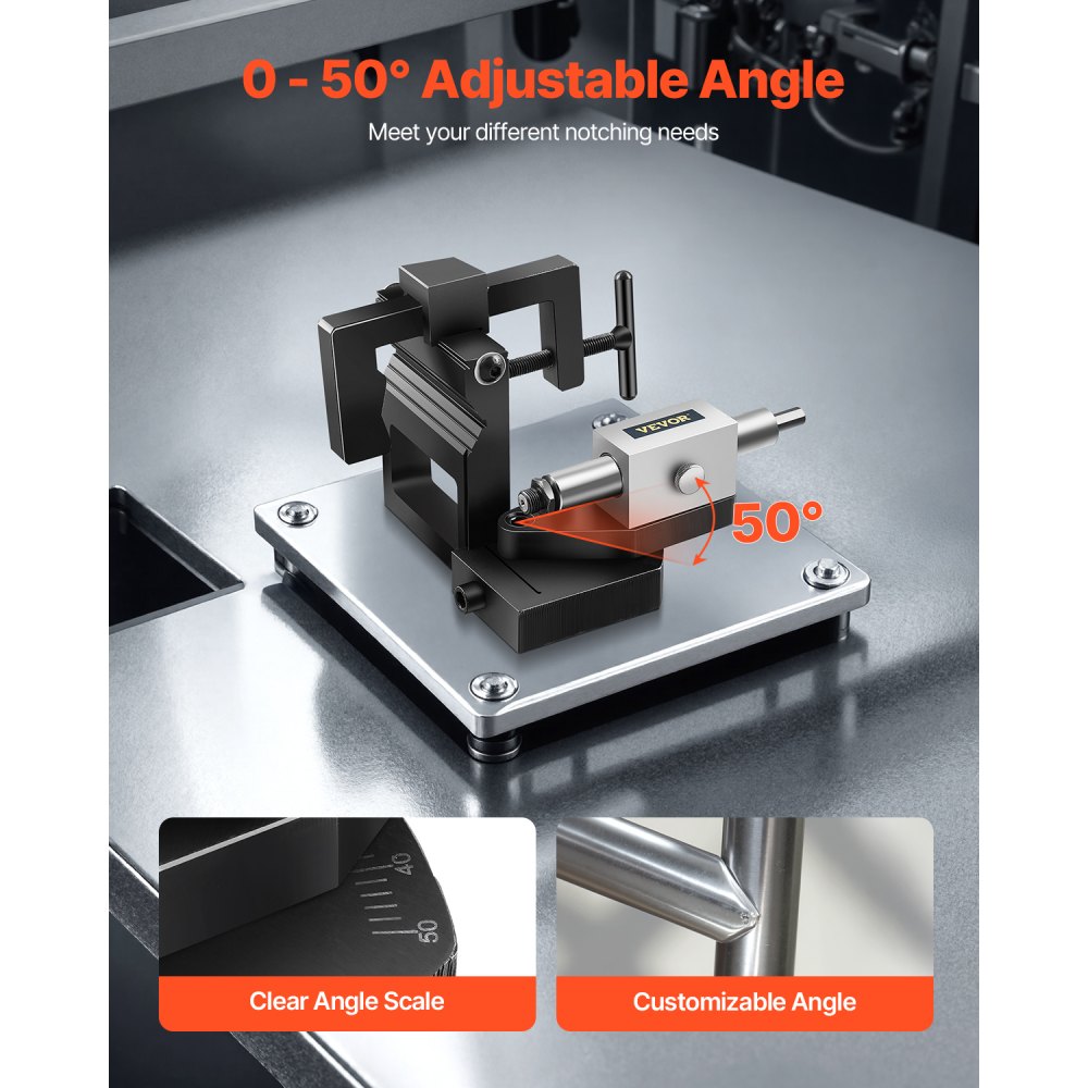 PNM1-1/2 - Adjustable Pipe Tube Notcher for 0.5-3 Inch Pipes