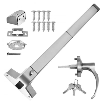 010773608984 - Durable Iron Push Bar Panic Exit Device for Wood/Metal Doors