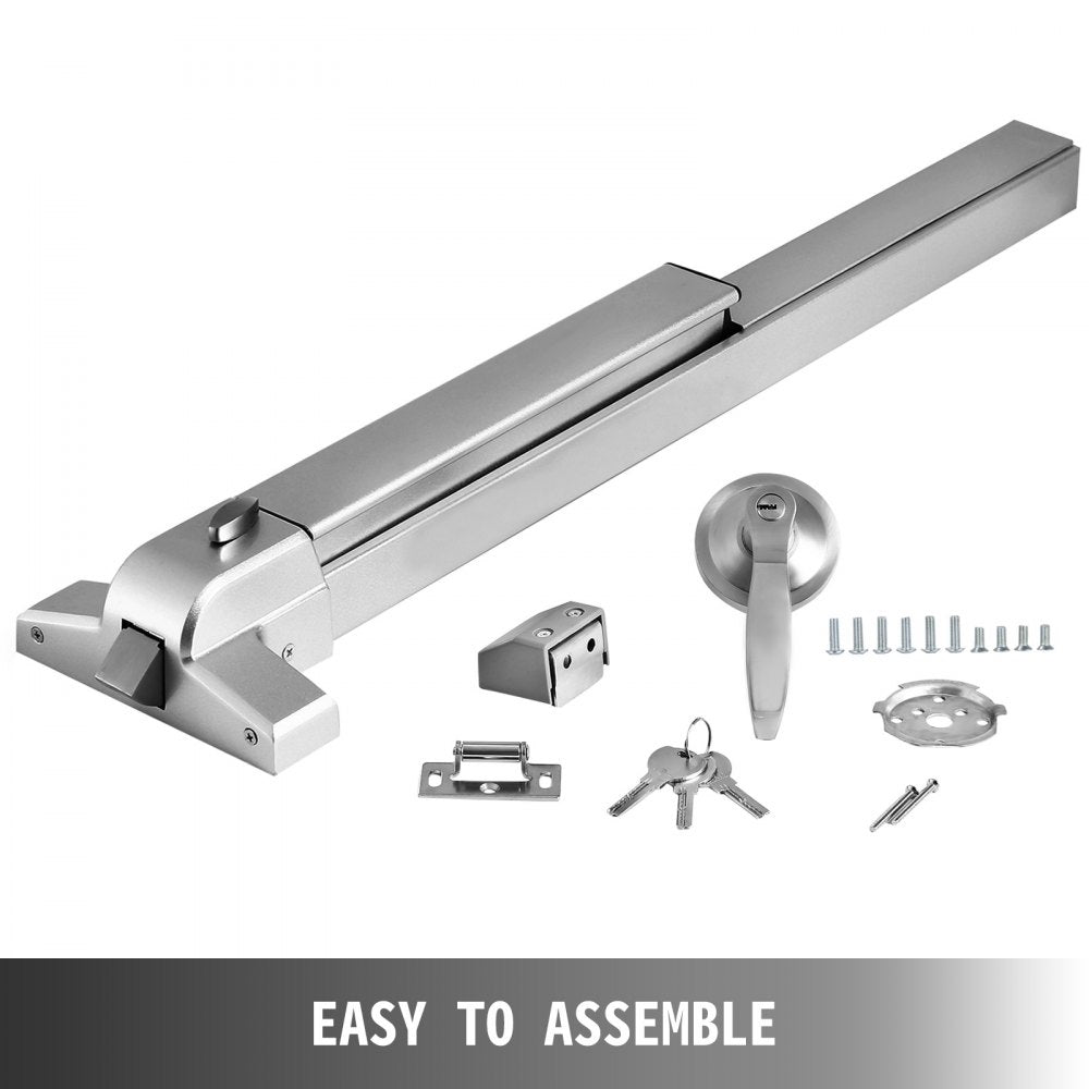 010773608984 - Durable Iron Push Bar Panic Exit Device for Wood/Metal Doors