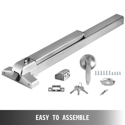 010773608984 - Durable Iron Push Bar Panic Exit Device for Wood/Metal Doors