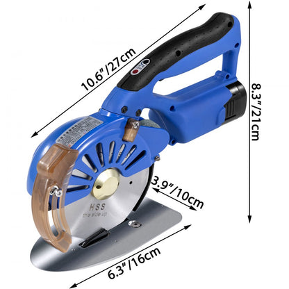 010562959476 - VEVOR 125mm Fabric Cutter with Adjustable Speed and Ergonomic Design