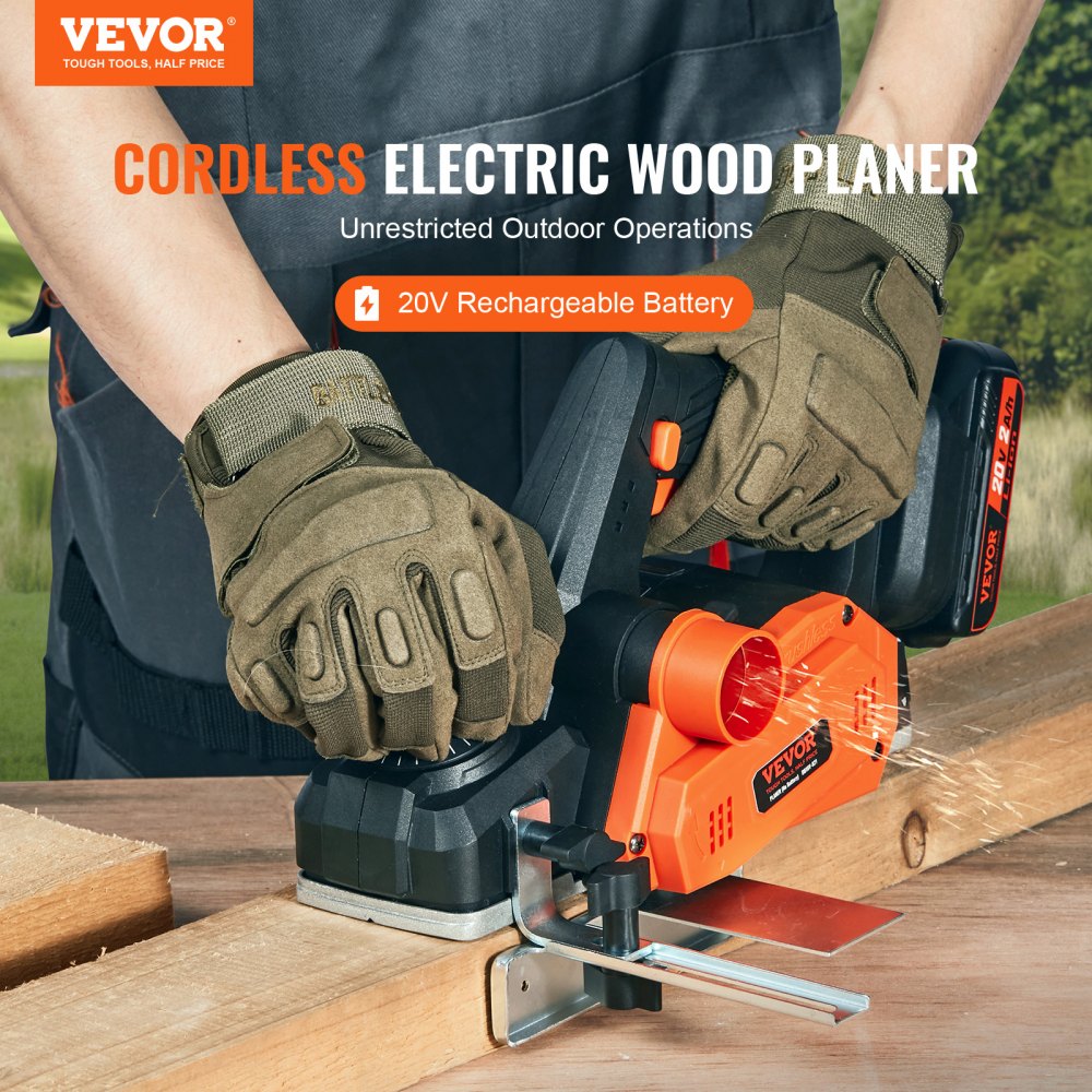 DB18V-821 - 3-1/4" Cordless Electric Planer, 800W, 16000 RPM Performance