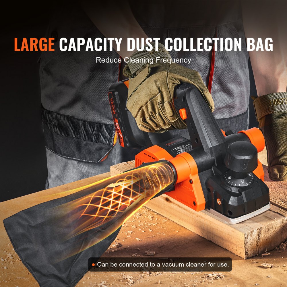 DB18V-821 - 3-1/4" Cordless Electric Planer, 800W, 16000 RPM Performance