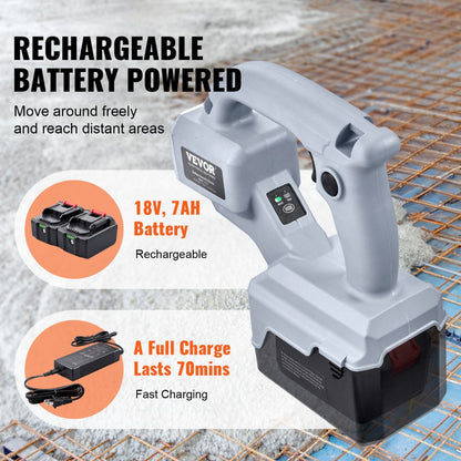 FTC5220 - 18V Cordless Concrete Vibrator with 7.7-Inch Head and Carry Case