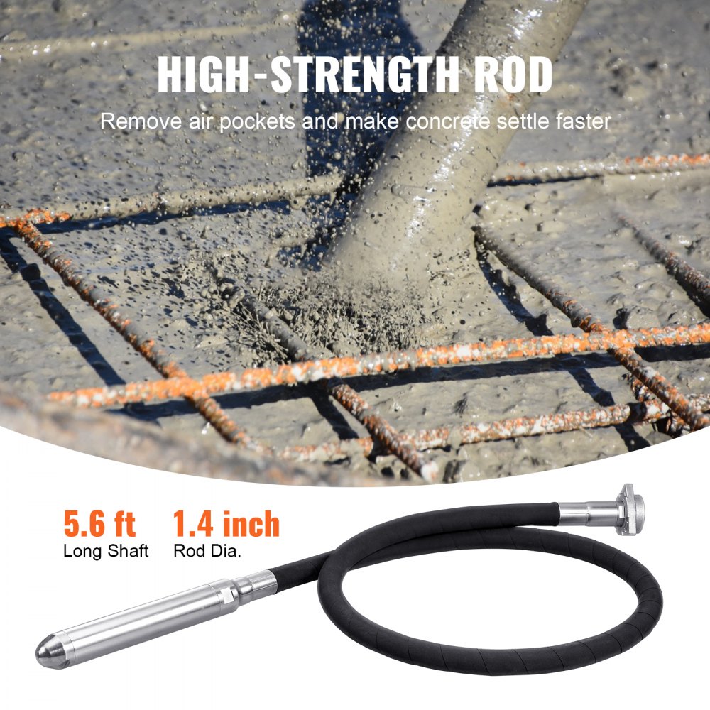 FTC5220 - 18V Cordless Concrete Vibrator with 7.7-Inch Head and Carry Case