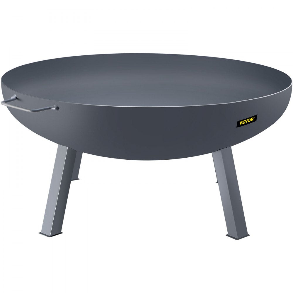 VV-FPB-34 - 34-Inch Durable Carbon Steel Fire Pit Bowl with Handles