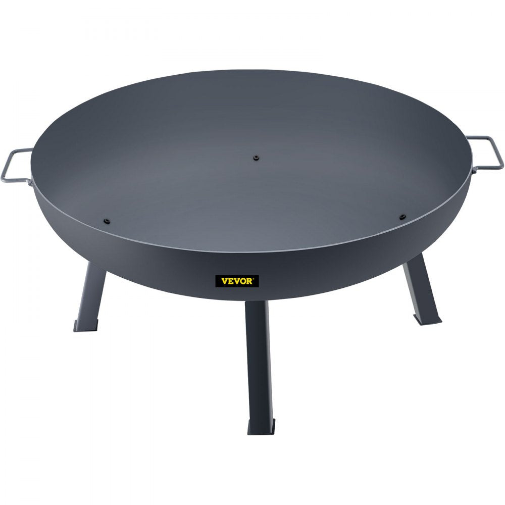 VV-FPB-34 - 34-Inch Durable Carbon Steel Fire Pit Bowl with Handles