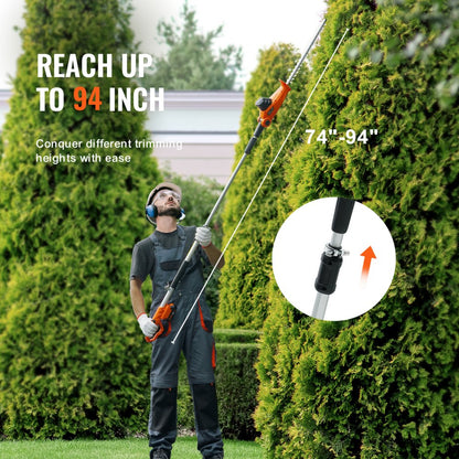 ET1611 - Lightweight 20V Cordless Hedge Trimmer with Impressive Battery Life