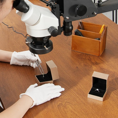 JH-1A - VEVOR 7X-45X Microscope, 15.7" Adjustable Stand & LED Light