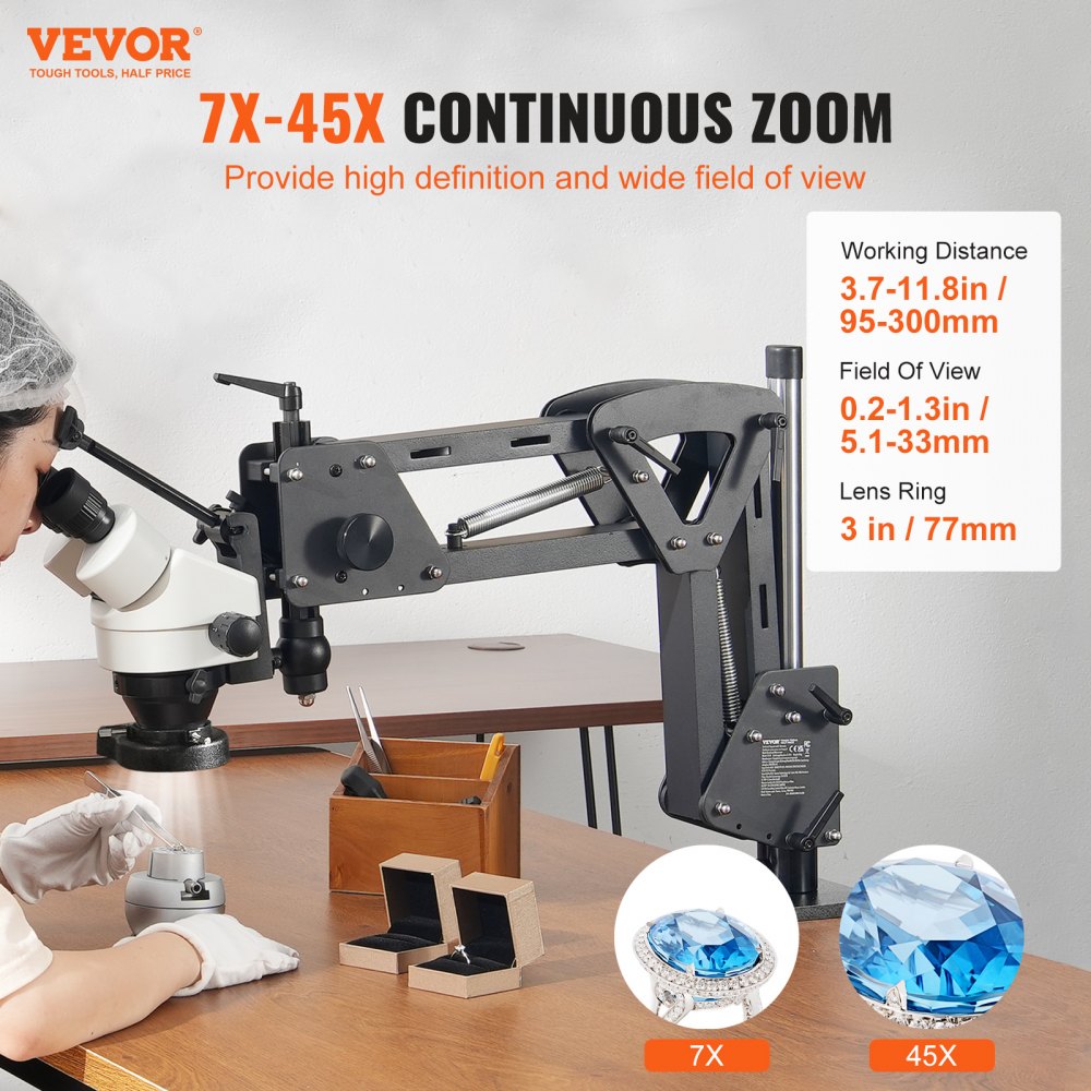 JH-1B - Versatile Multi-Directional Microscope with 7X-45X Magnification