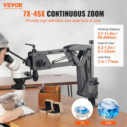 JH-1B - Versatile Multi-Directional Microscope with 7X-45X Magnification