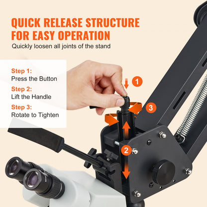 JH-1B - Versatile Multi-Directional Microscope with 7X-45X Magnification