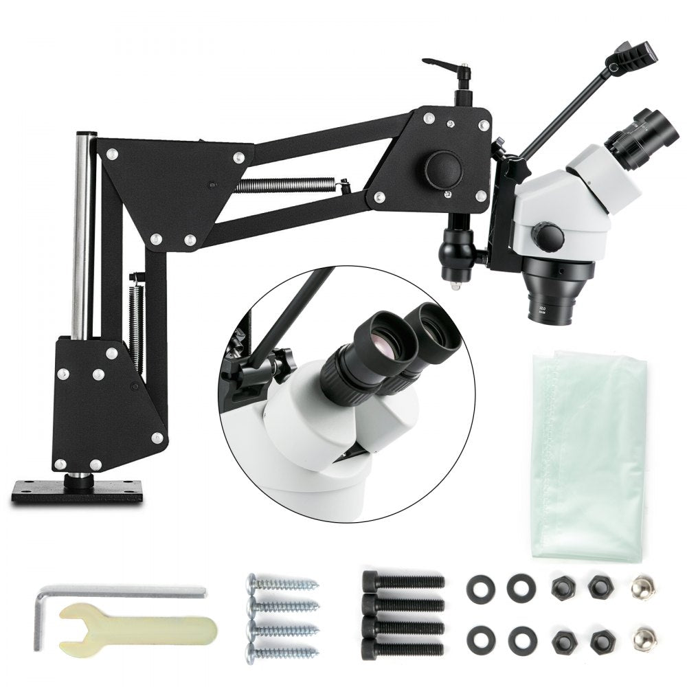 Jewelry Microscope Stand - 7X-45X Multi-Directional Precision Optics