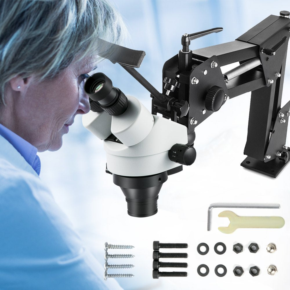 Jewelry Microscope Stand - 7X-45X Multi-Directional Precision Optics
