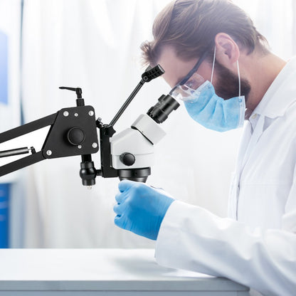 Jewelry Microscope Stand - 7X-45X Multi-Directional Precision Optics