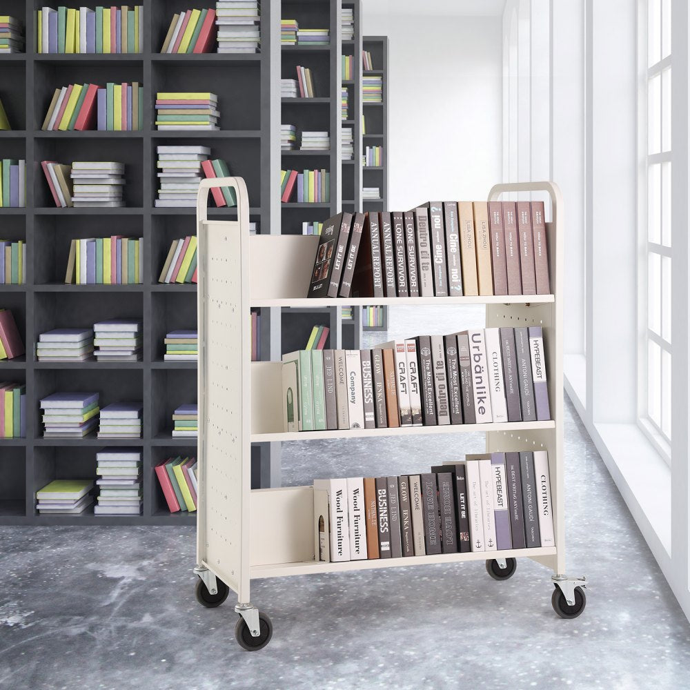 HXTC-W - Durable VEVOR Book Cart 39.4"x20.1" for 330 lbs Capacity