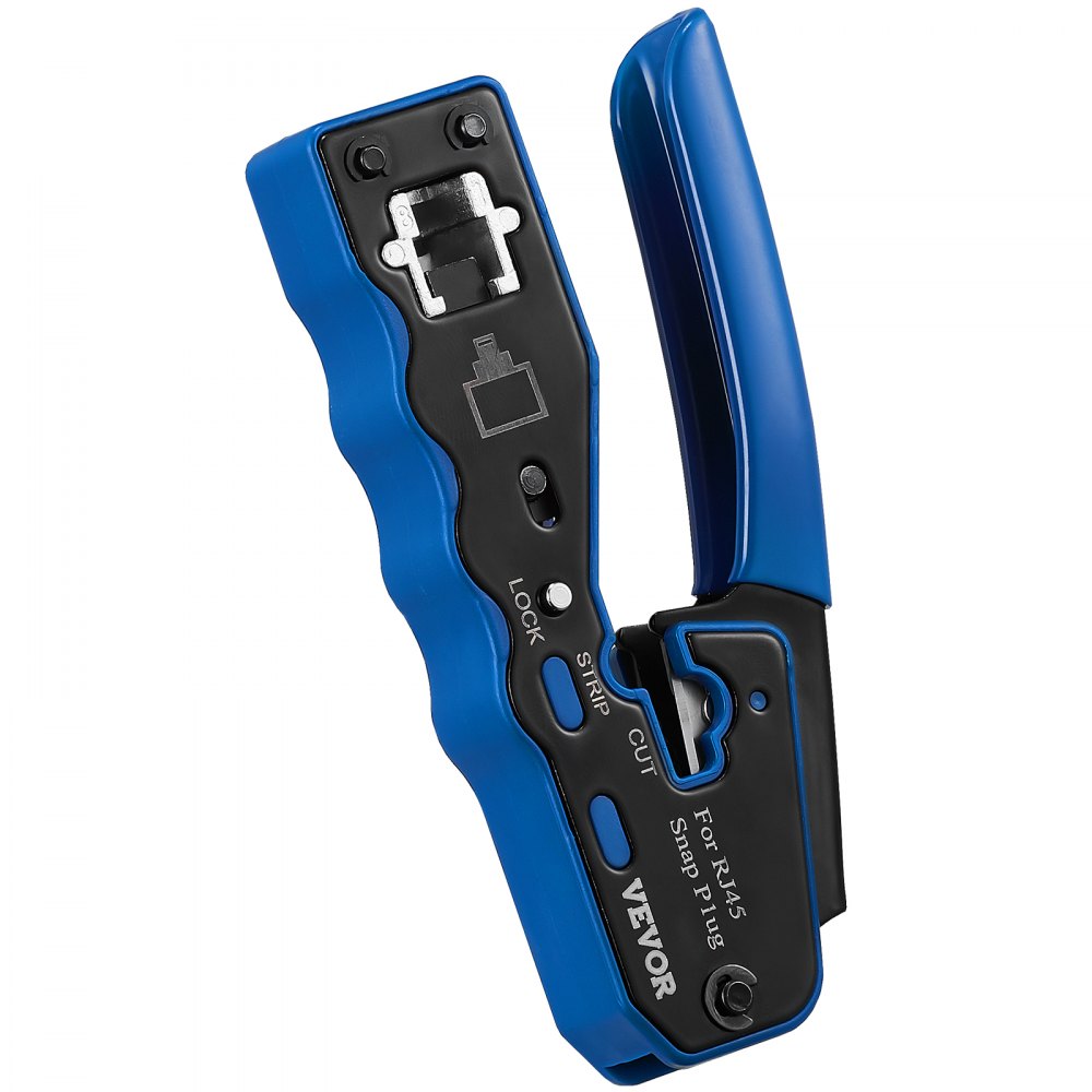 HT-08P6 - VEVOR 3-in-1 Crimp Tool Kit for Cat5e & Cat6 Cables