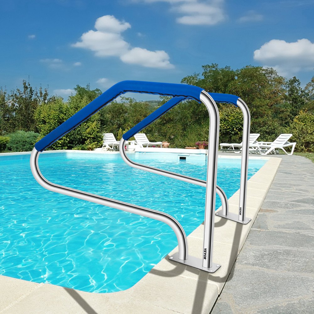 VV-YCFS-4W 49X34YC - 34" Stainless Steel Pool Handrail with Detachable Grip