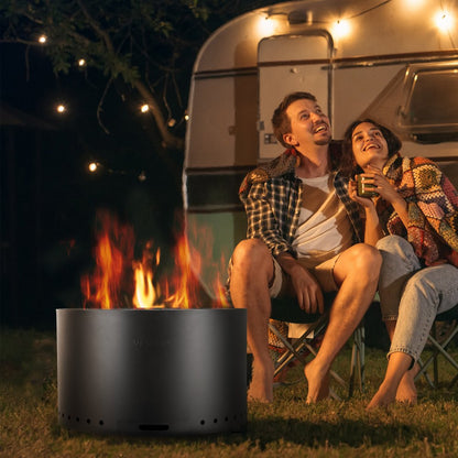 6834-71 - 28" VEVOR Smokeless Fire Pit in Durable Stainless Steel