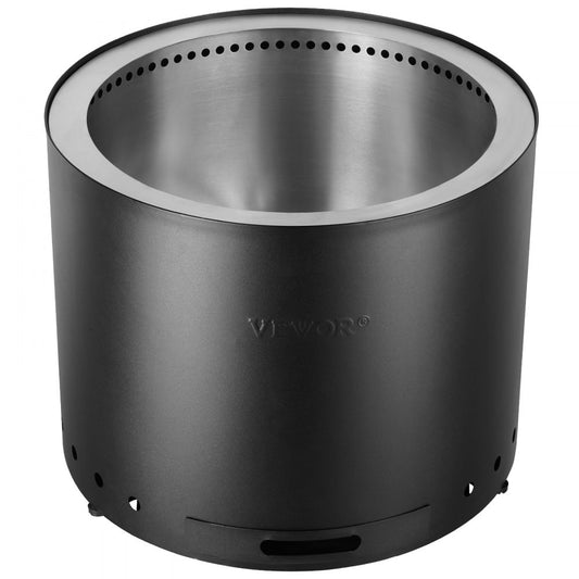 6834-49 - VEVOR Smokeless 19.3" Fire Pit - Durable Stainless Steel Design