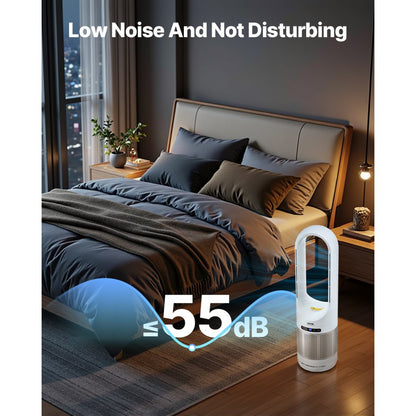 UML-046JR - Bladeless 34" Tower Fan for Year-Round Comfort