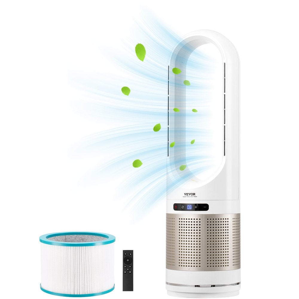 UML-046JR - Bladeless 34" Tower Fan for Year-Round Comfort