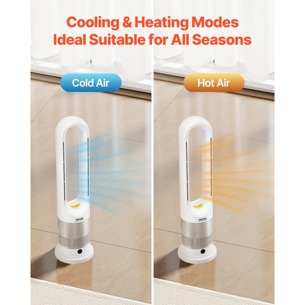 UML-030JR - Bladeless 26" Tower Fan with High Airflow and Year-Round Comfort