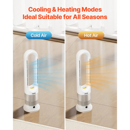 UML-030JR - Bladeless 26" Tower Fan with High Airflow and Year-Round Comfort