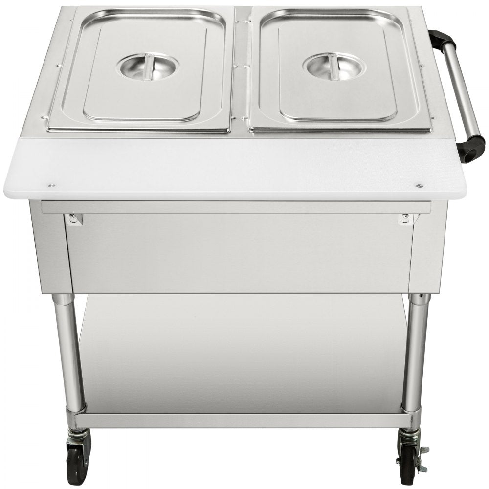 FZ-06B1 - Stainless Steel Electric Food Warmer for Two 1/1 Pans