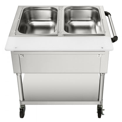FZ-06B1 - Stainless Steel Electric Food Warmer for Two 1/1 Pans