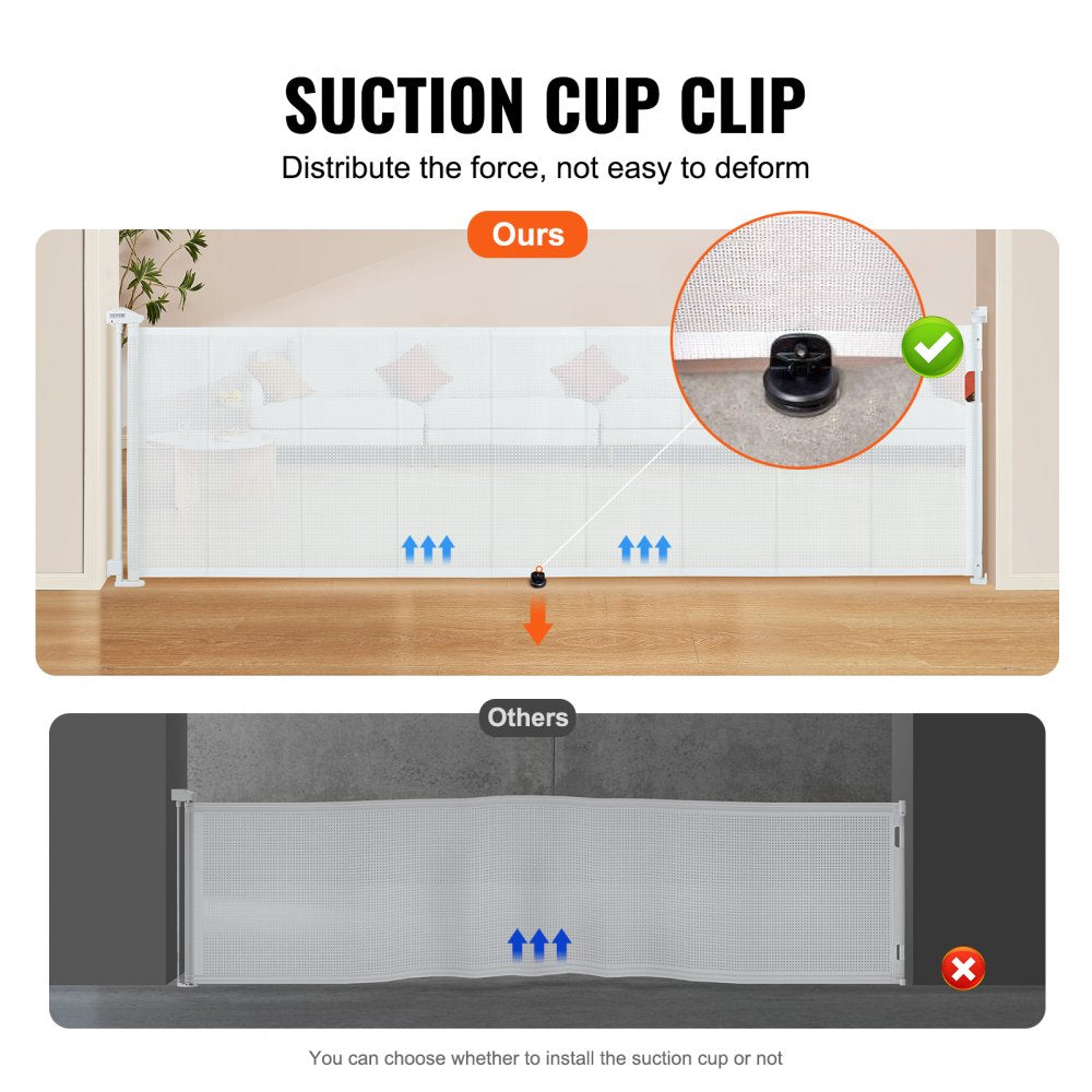YJ-33110 - Retractable Baby Gate 116.1" for Safety & Versatility