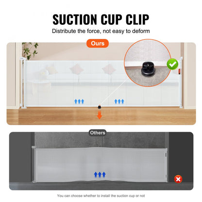 YJ-33110 - Retractable Baby Gate 116.1" for Safety & Versatility