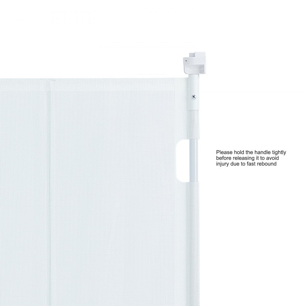 YJ-3355 - 60" Retractable Pet Gate, 34.2" Tall, Easy One-Handed Use