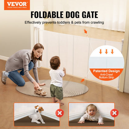 YJ-3371 - 34.2" Tall Retractable Baby Gate for Kids & Pets