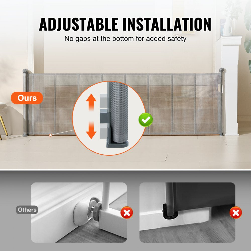 YJ-33110 - Versatile 31" Retractable Baby Gate for Pets & Kids