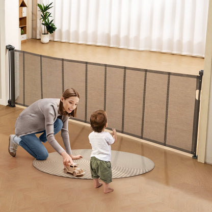 YJ-33110 - Versatile 31" Retractable Baby Gate for Pets & Kids