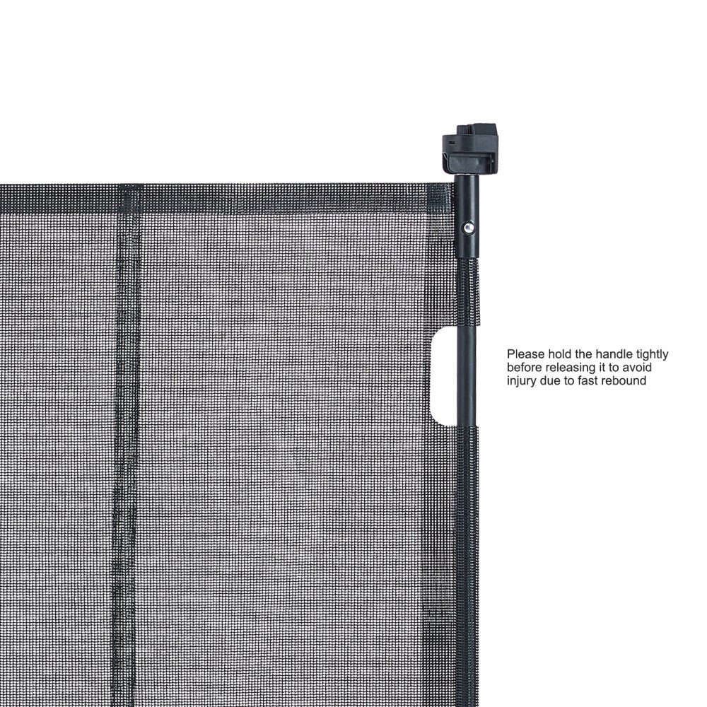 YJ-33110 - 34.2" Retractable Baby Gate with Anti-Crawl Mesh Design