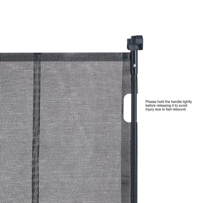YJ-33110 - 34.2" Retractable Baby Gate with Anti-Crawl Mesh Design