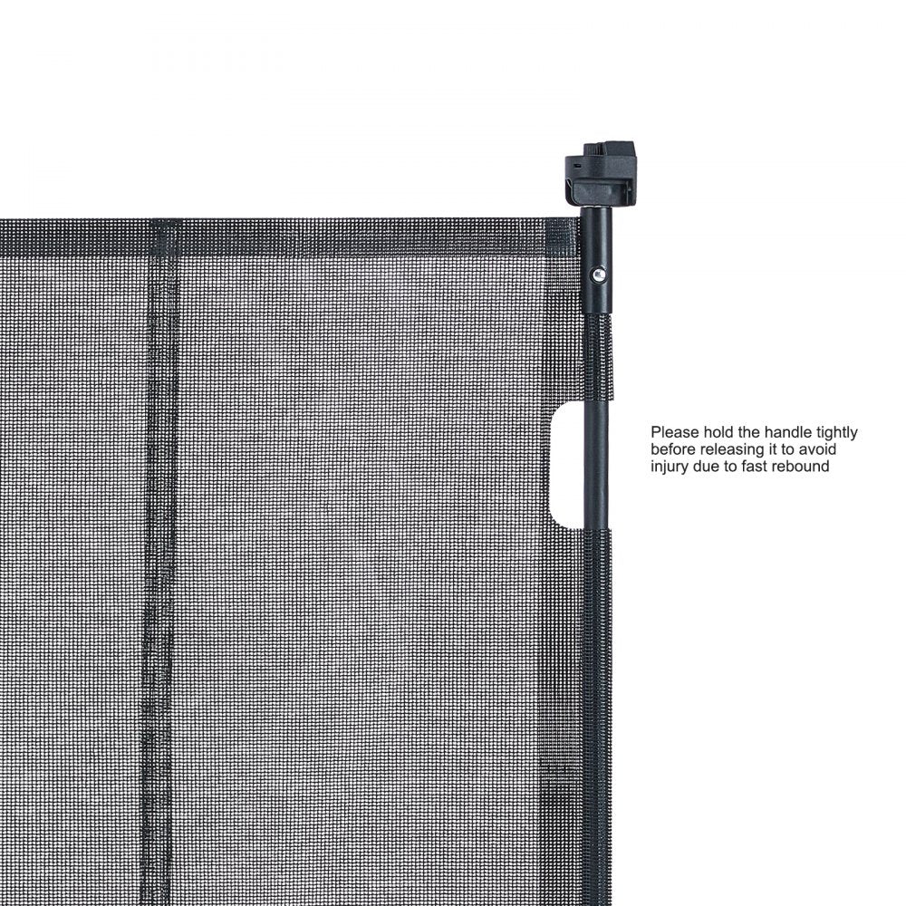 YJ-3355 - 34.2" Tall VEVOR Retractable Baby Gate, Extends 60" Wide
