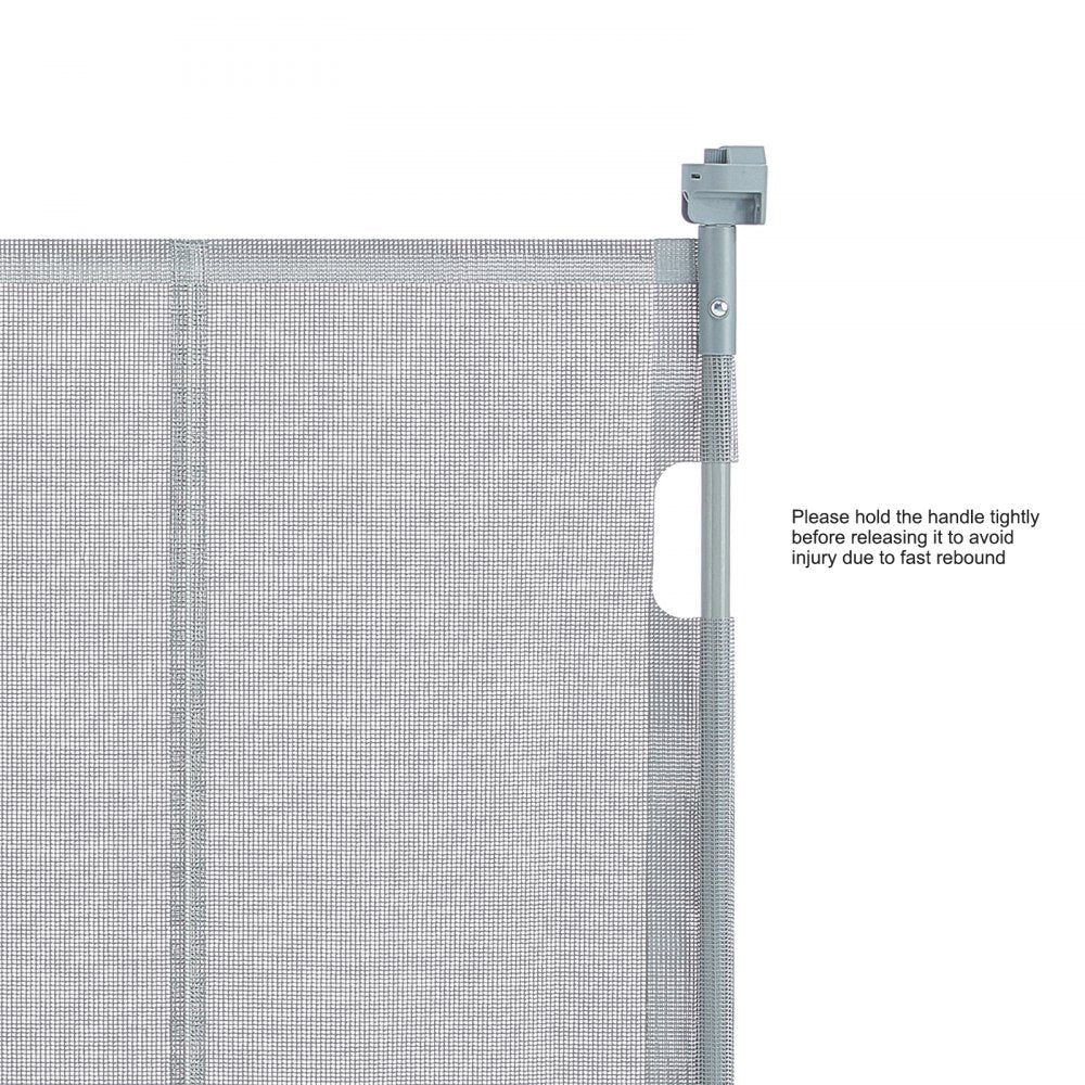YJ-3355 - Adjustable 60" Retractable Baby Gate for Kids & Pets
