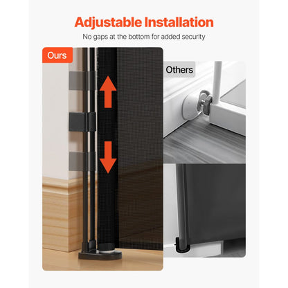 SH20.006BB-180CD - 34.2in Retractable Baby Gate for Kids & Pets