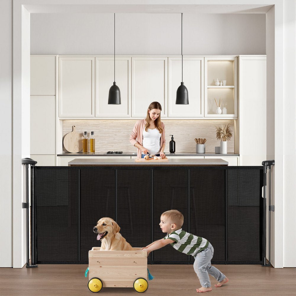 SH20.006BB-180CD - 34.2in Retractable Baby Gate for Kids & Pets