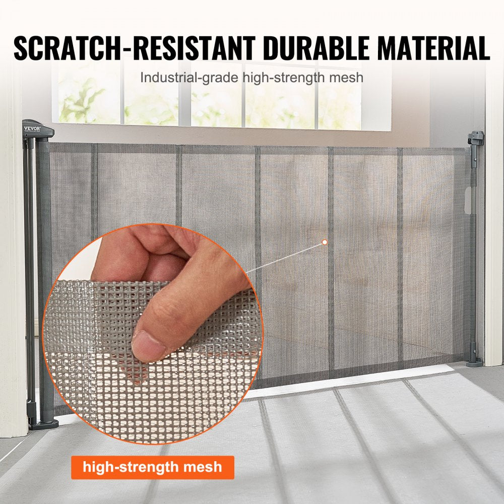 YJ-3371 - 76.8" VEVOR Retractable Baby Gate for Kids & Pets
