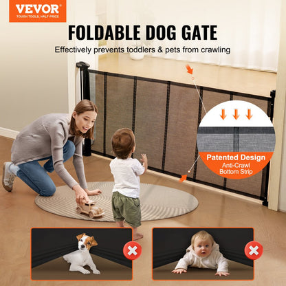 YJ-3371 - Durable 31" Retractable Baby Gate for Kids & Pets