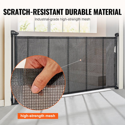 YJ-3371 - Durable 31" Retractable Baby Gate for Kids & Pets
