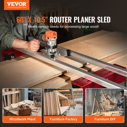 YS60-001 - Durable 60" Router Sled for Easy Slab Flattening
